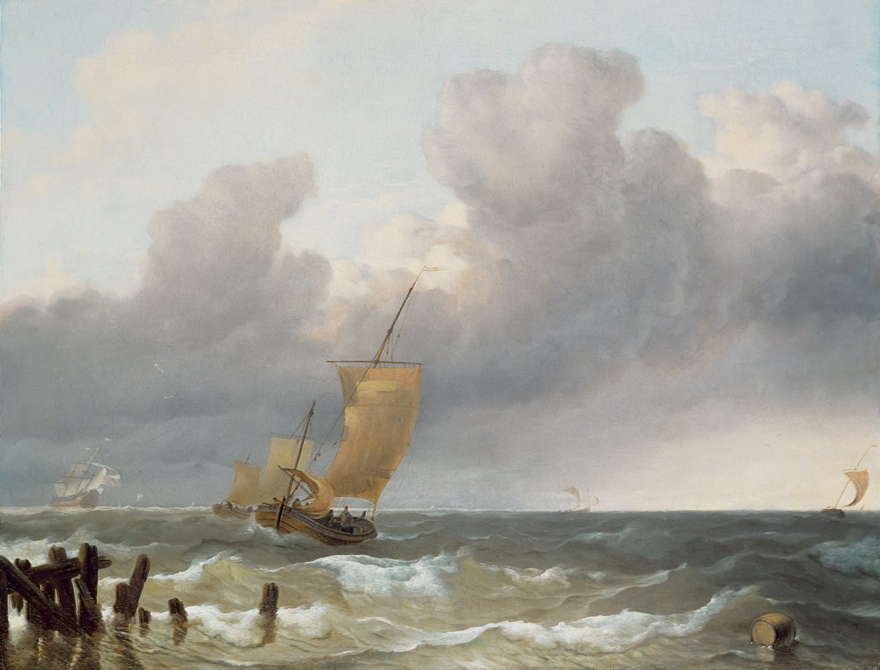 Forsendelse i Choppy Seas af Ludolf Backhuysen