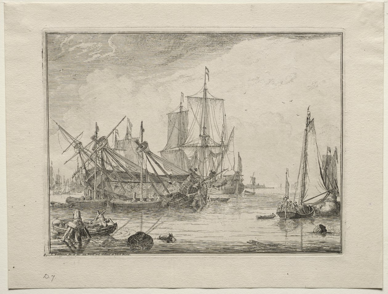 Sendes under reparation af Ludolf Backhuysen