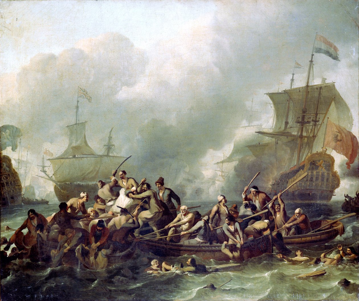 Slaget om Texel af Ludolf Bakhuizen