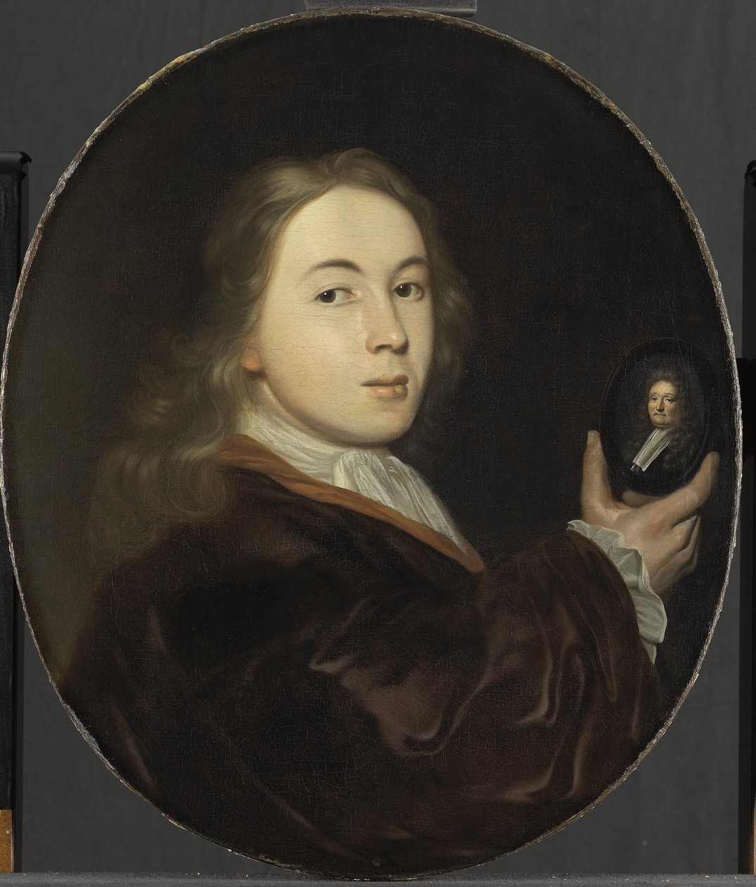 Johannes Bakhuysen (1683-1731). Med et Miniatureportræt af hans Fader Ludolf af Ludolf Bakhuysen