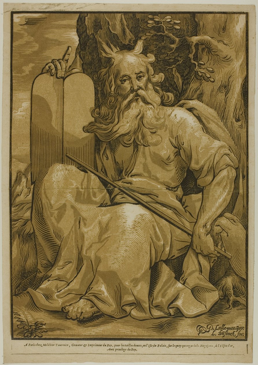Moses med lovens tavler af Ludolph Büsinck