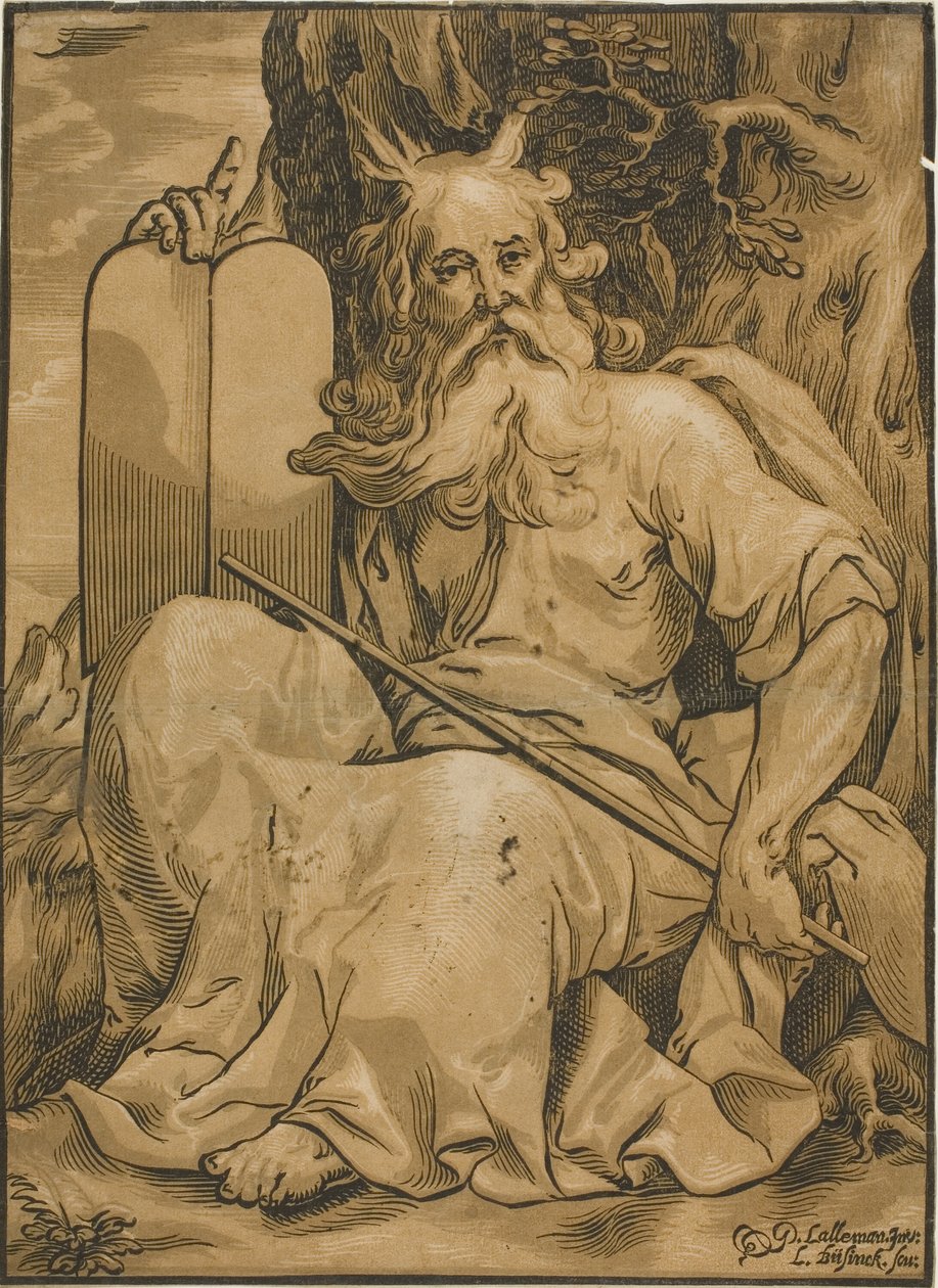 Moses med lovens tavler af Ludolph Büsinck