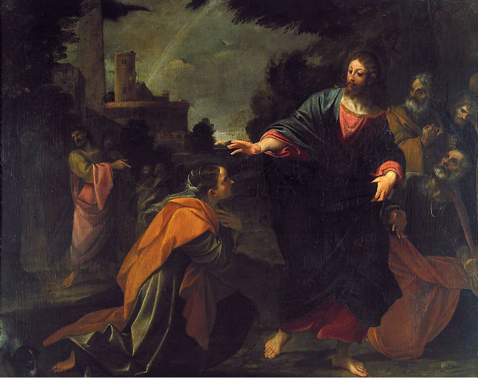 Kristus og den kanaanitiske kvinde af Ludovico Carracci