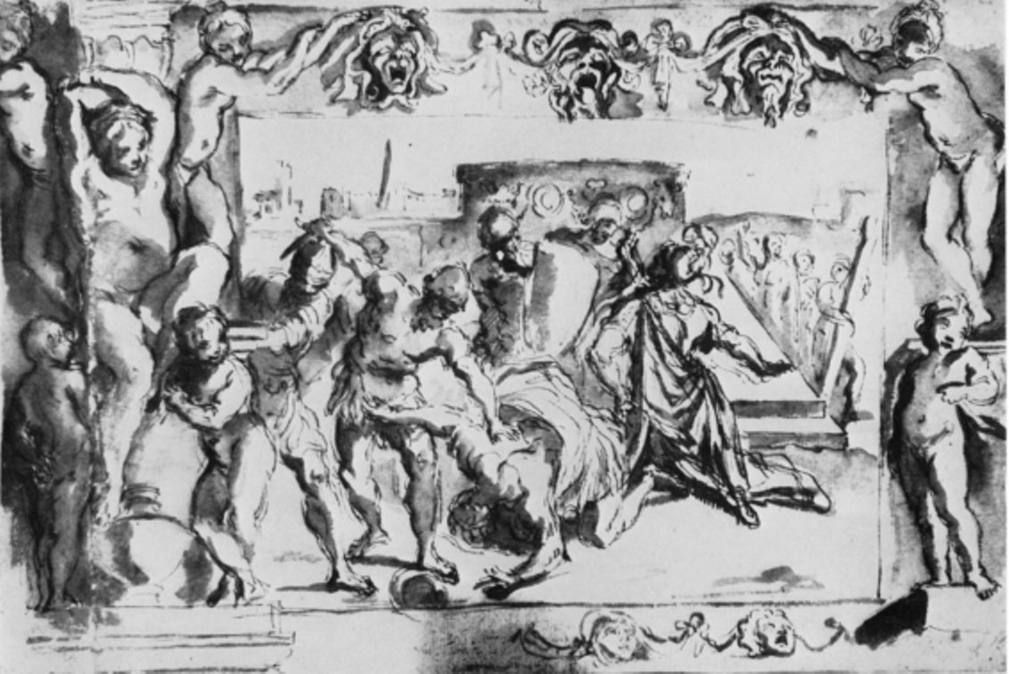 Tito Tazios død af Ludovico Carracci