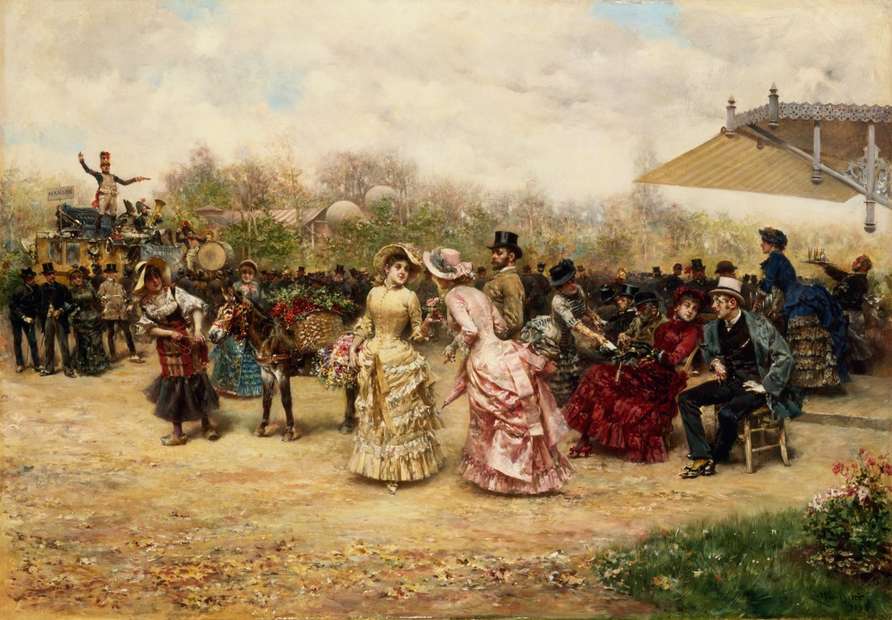 Blomsterhandlerne, 1883 af Ludovico Marchetti