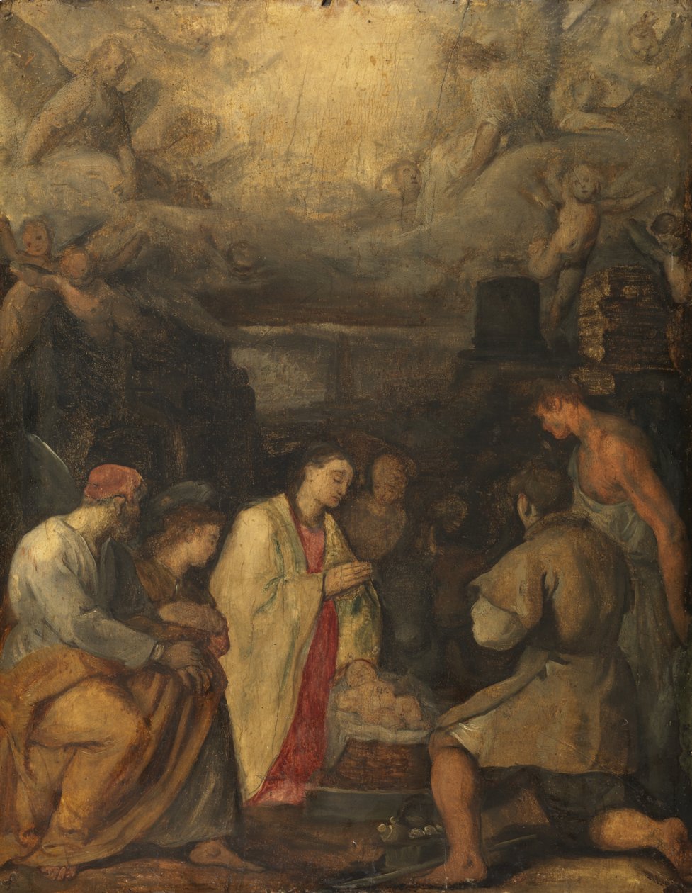 Hyrdernes tilbedelse, c.1602 af Ludovico Cardi Cigoli