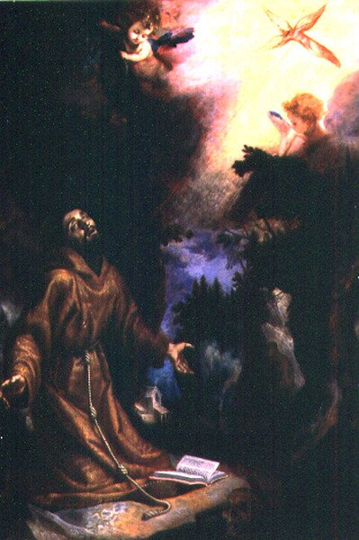 St. Francis modtager Stigmata af Ludovico Cardi Cigoli