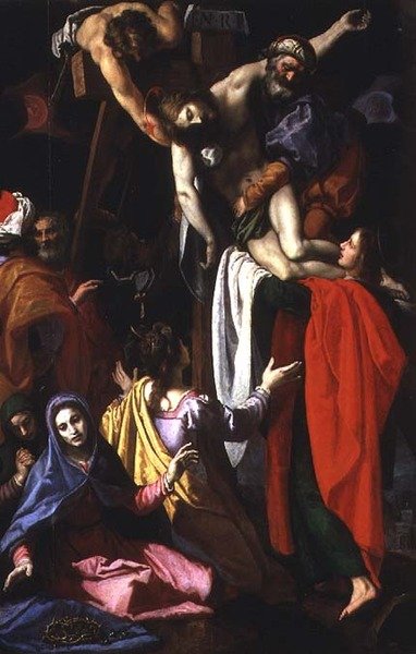 Deponeringen (panel) af Ludovico Cardi Cigoli