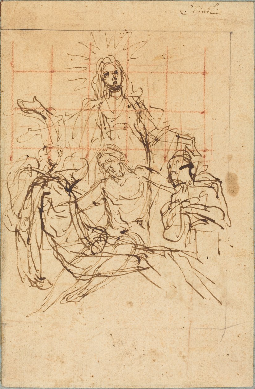 Pietà (recto) af Ludovico Cardi called Cigoli