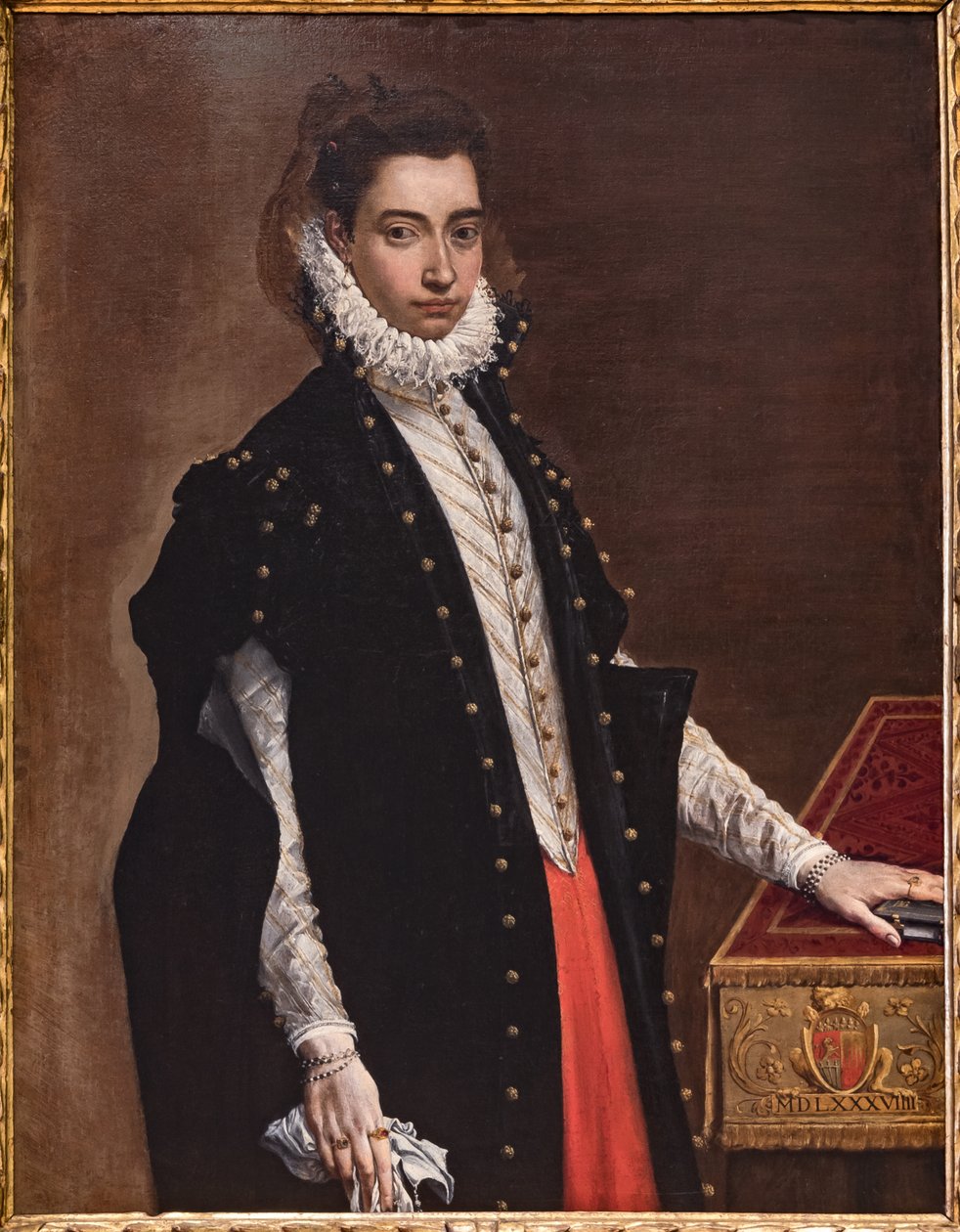 Fontanellato, Masones labyrint, Franco Maria Ricci kunstsamling: "Portræt af Lucrezia Bentivoglio Leoni" af Ludovico Carracci