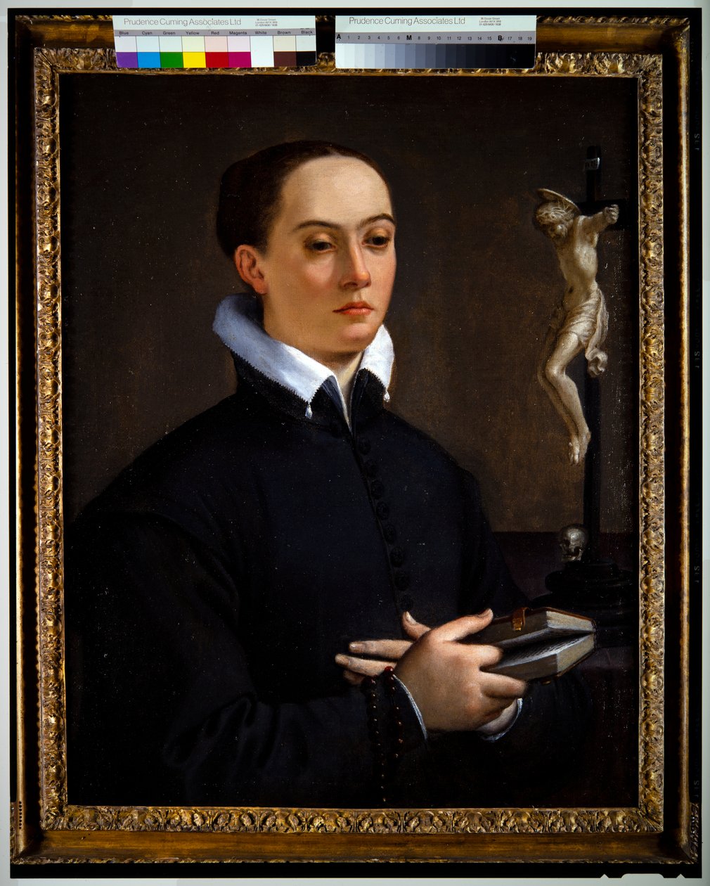 Dame med krucifiks af Ludovico Carracci