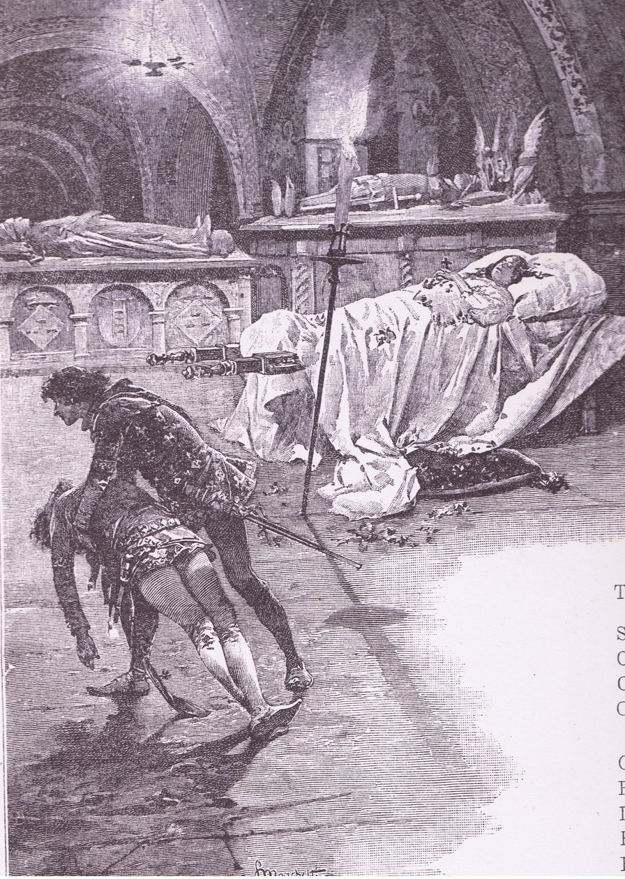 Fair Juliet, der ingen engle er tilbage., illustration fra Romeo og Julie, af Ludovico Marchetti