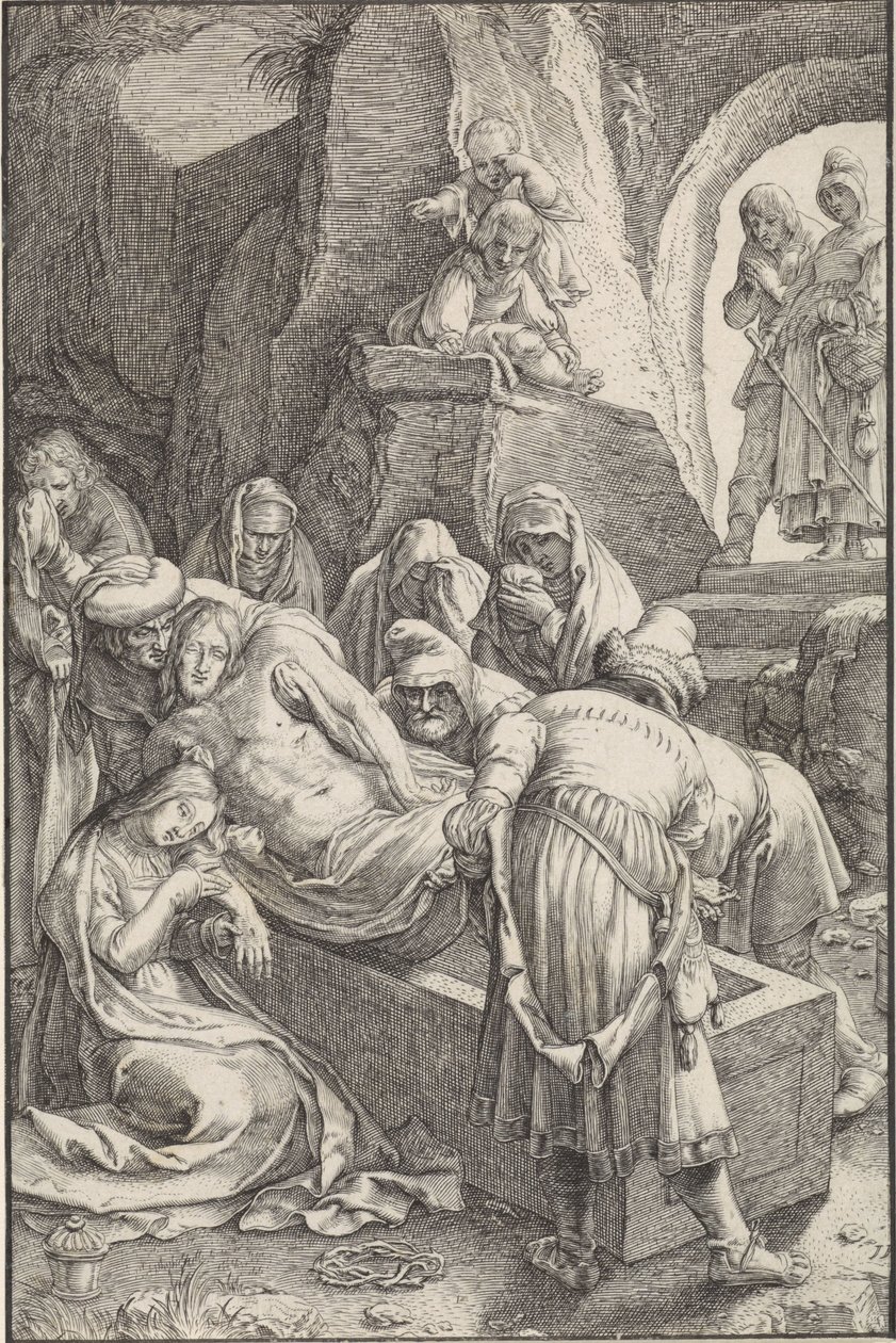 Kristi begravelse The Passion (serietitel) af Ludovicus Siceram