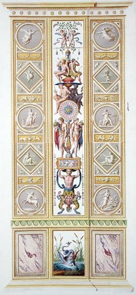 Panel fra Raphael Loggia i Vatikanet, fra 