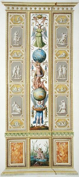 Panel fra Raphael Loggia i Vatikanet, fra 