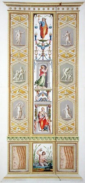 Panel fra Raphael Loggia i Vatikanet, fra 