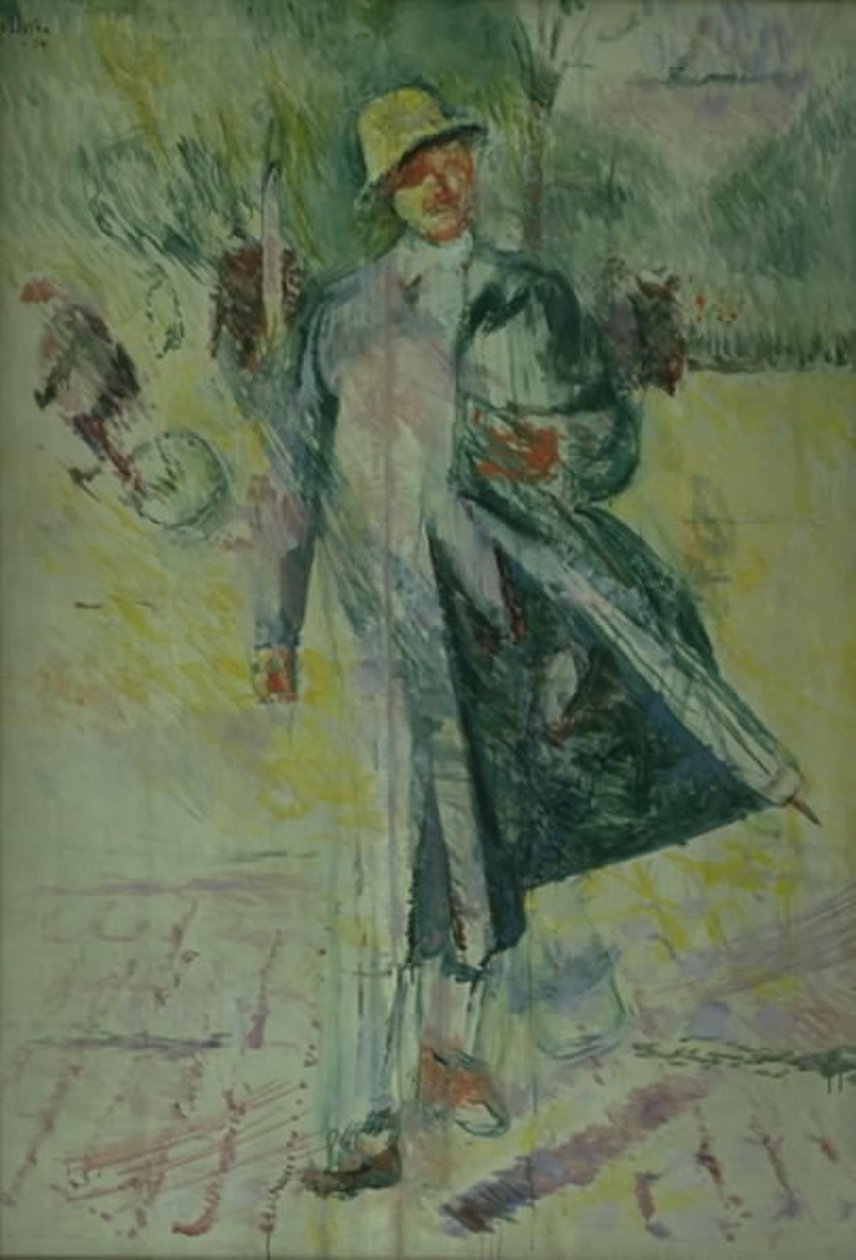 Selvportræt af Ludvig Karsten