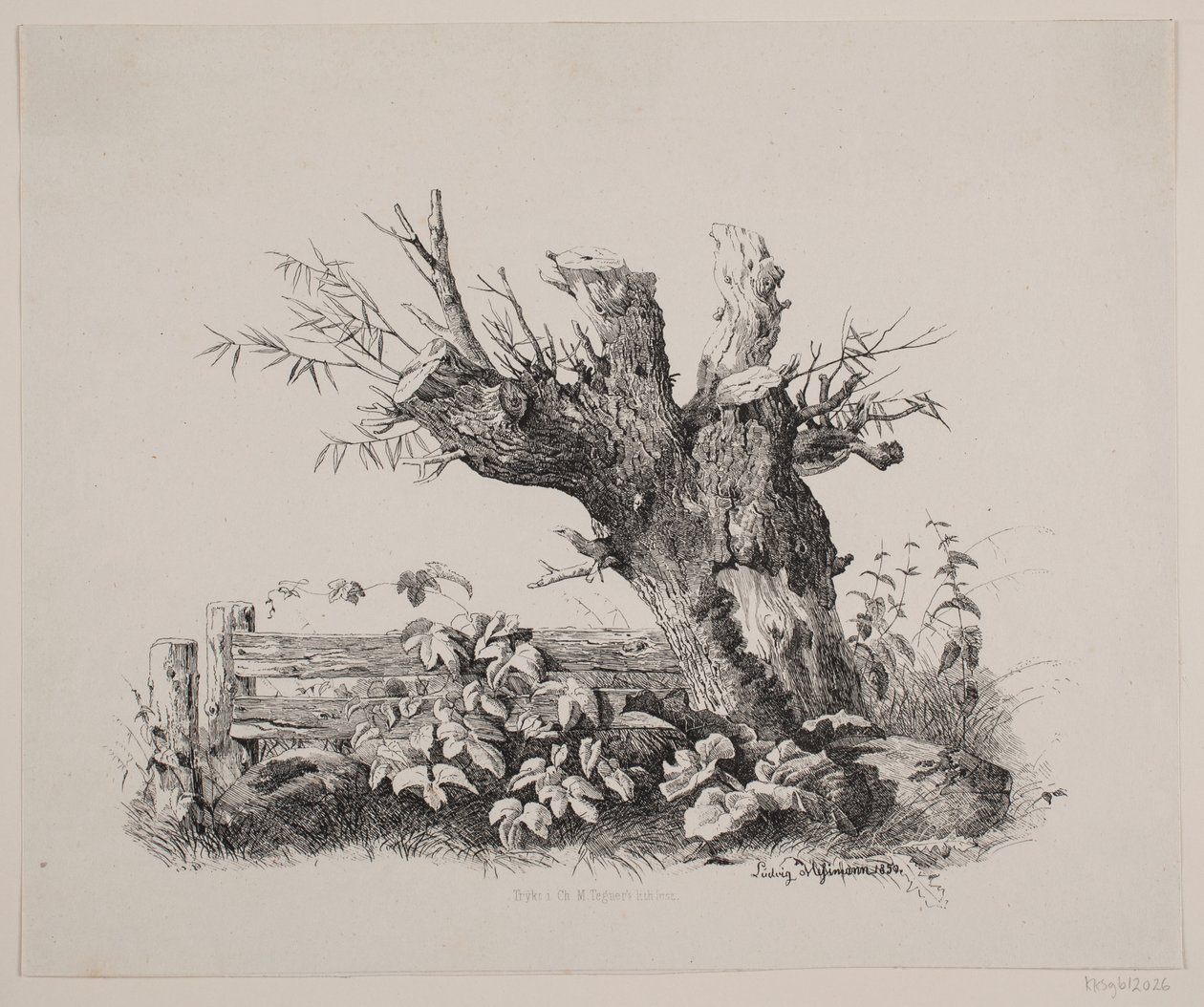 Ved et gærde af Ludvig Messmann