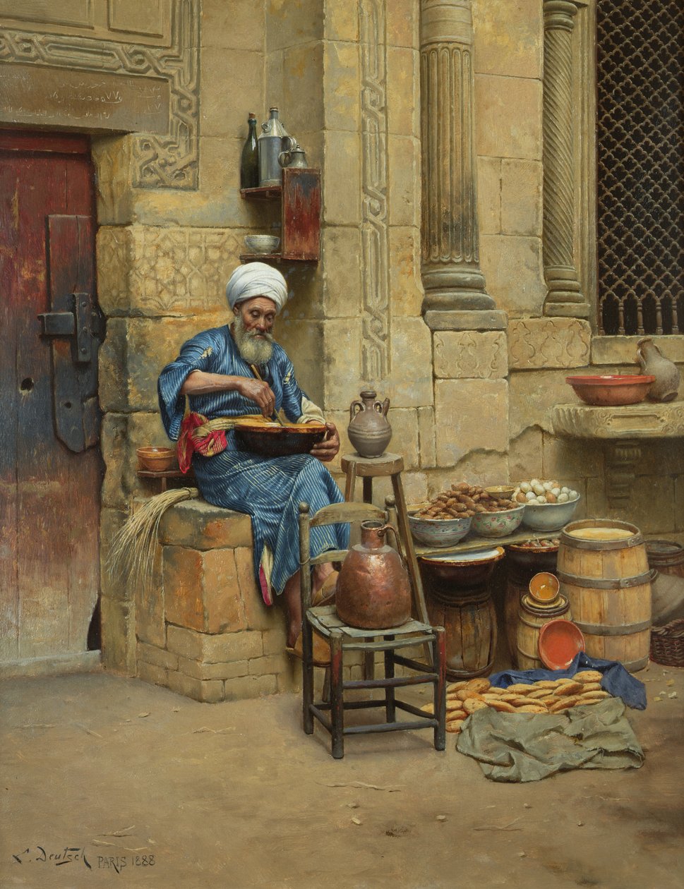 Gadehandler, 1888 af Ludwig Deutsch