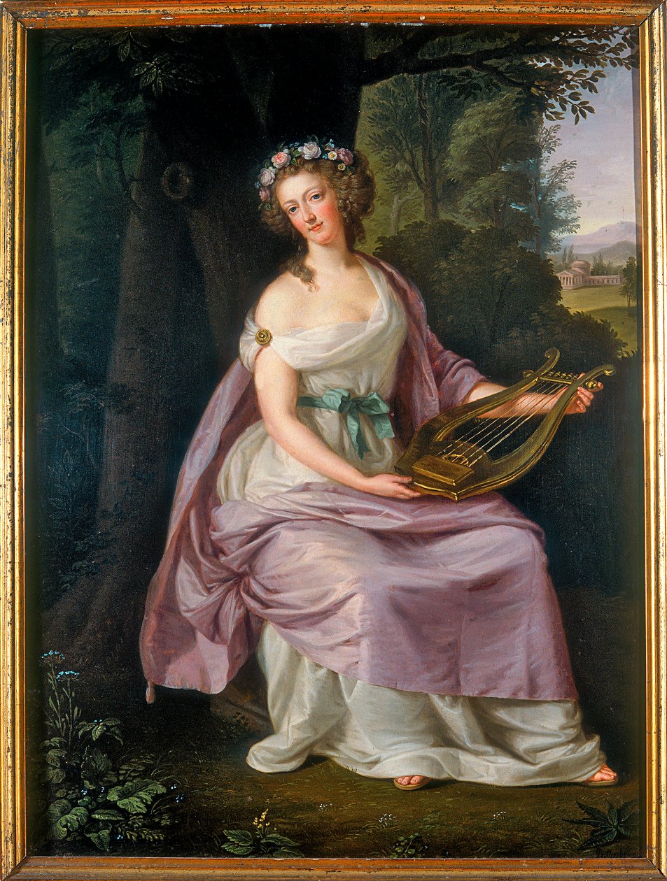 Portræt af Dronning Marie Antoinette af Frankrig af Ludwig Guttenbrunn