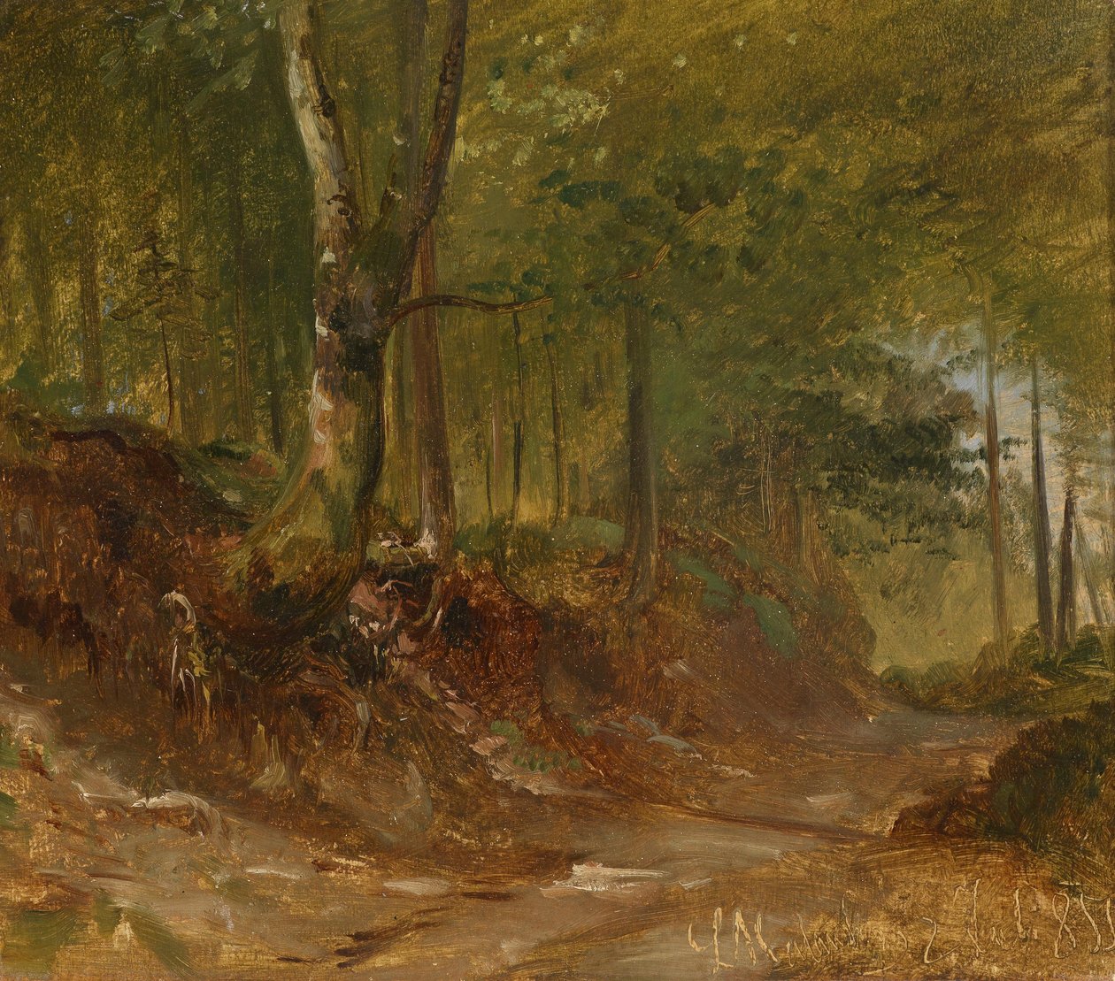 En skovsti af Ludwig Halauska