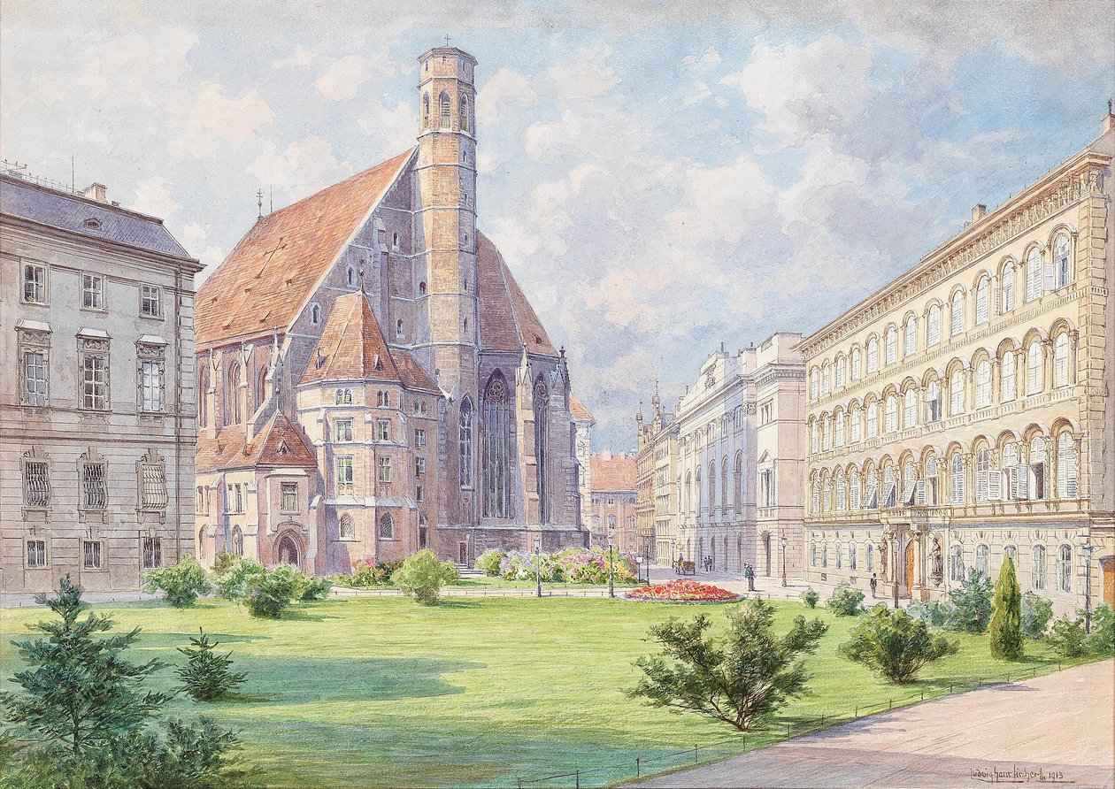  Die Minoritenkirche in WiennEnglish: The Church of the Minorites in Wiennan: The Church of the Minorites in Wien af Ludwig Hans Fischer