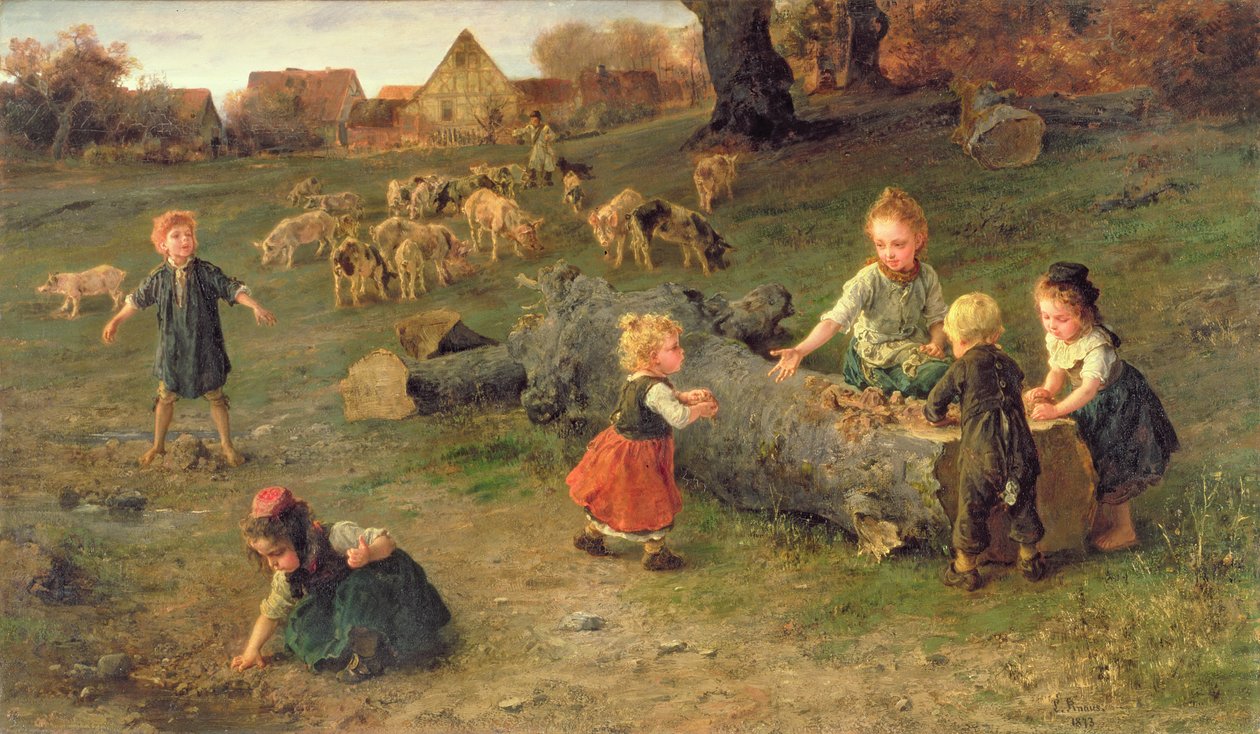 Muddertærter, 1873 af Ludwig Knaus