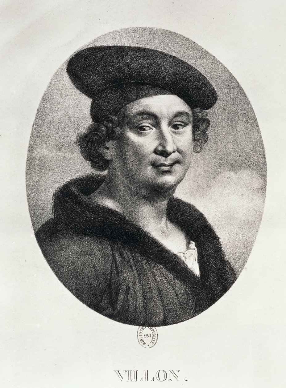 Portræt af Francois Villon (1431-63) af Ludwig Rullmann