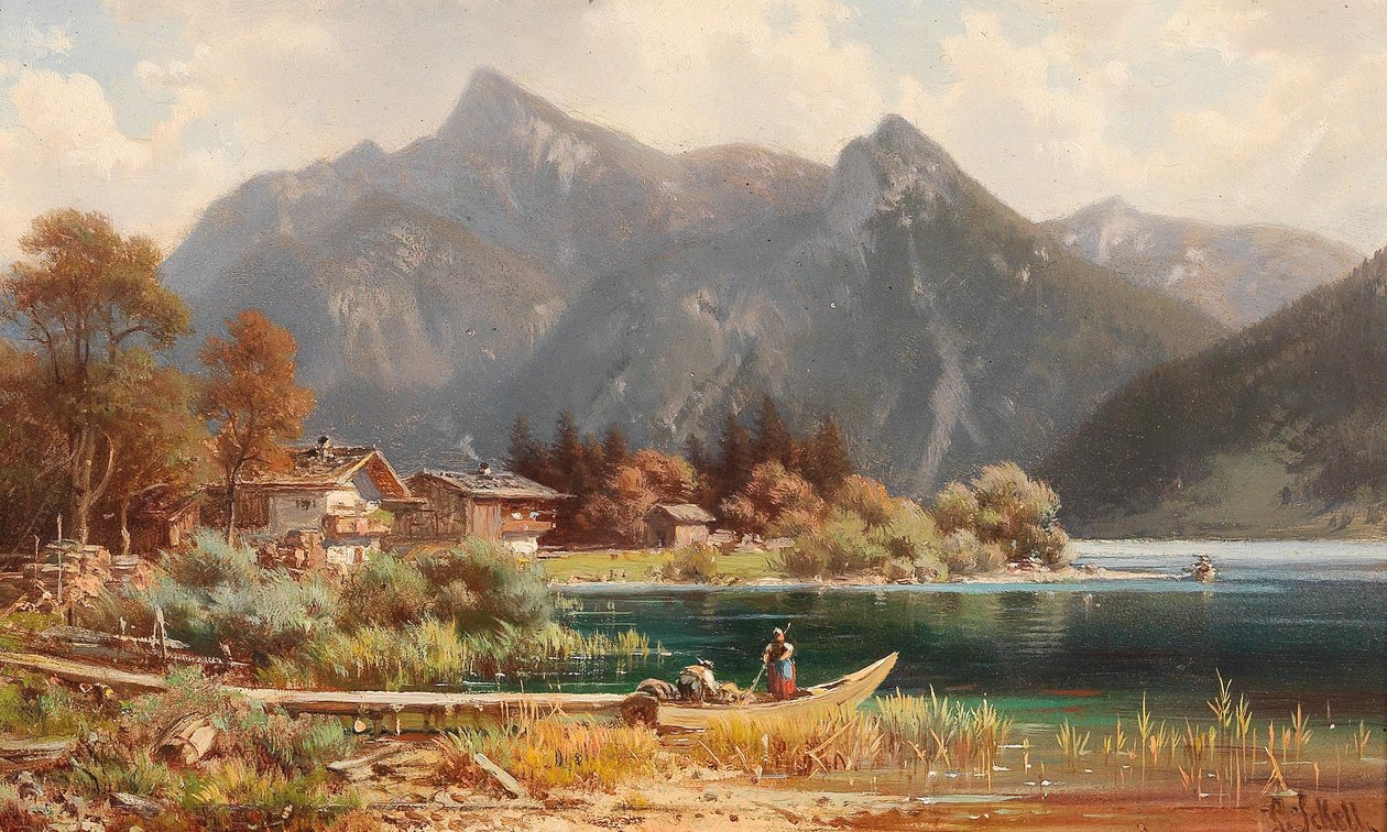 Sommer på Schliersee af Ludwig Sckell