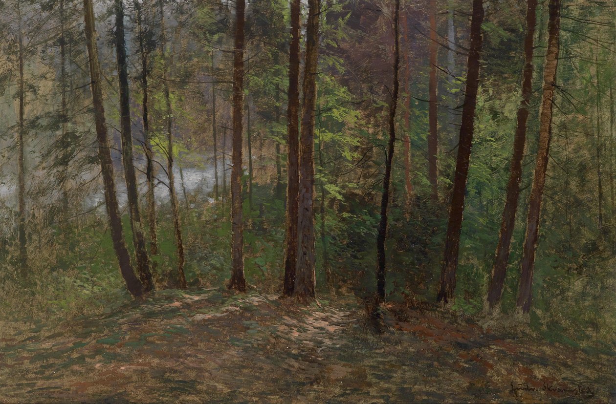 Waldinneres af Ludwig Skramstadt
