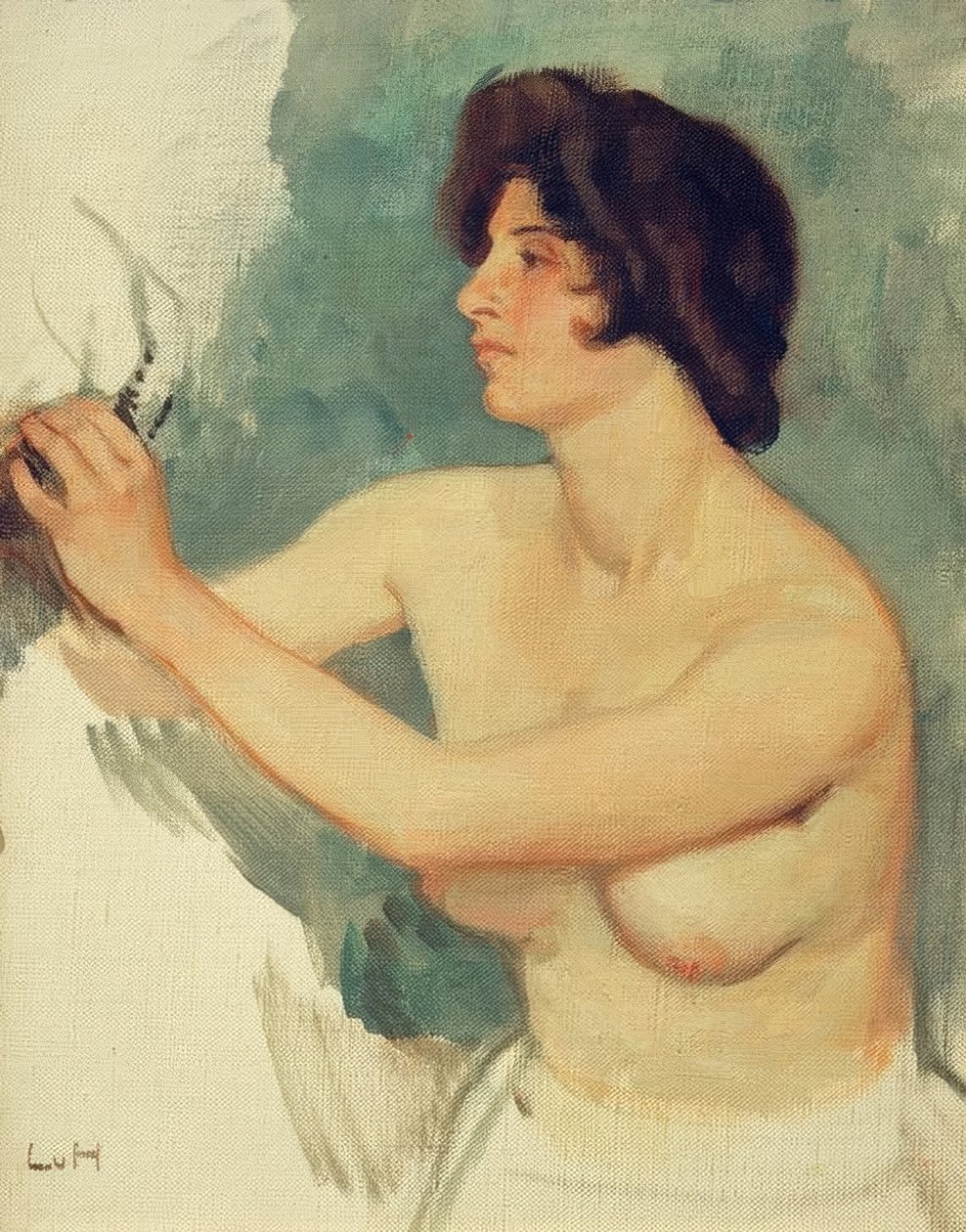 Kvinder studerer af Ludwig von Hofmann