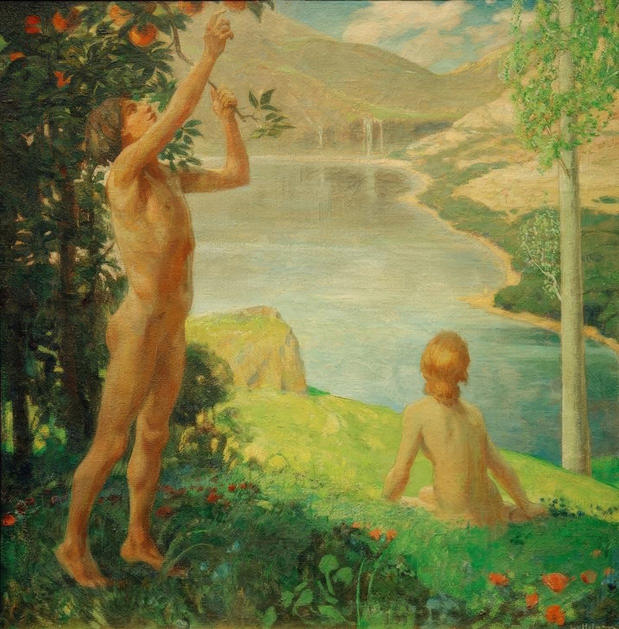 Idyl af Ludwig von Hofmann
