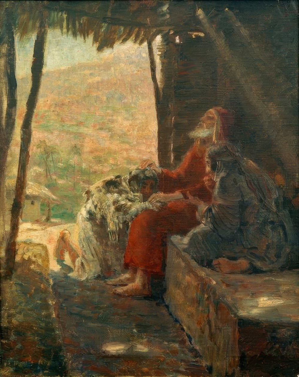 Isak velsigner Jakob af Ludwig von Hofmann