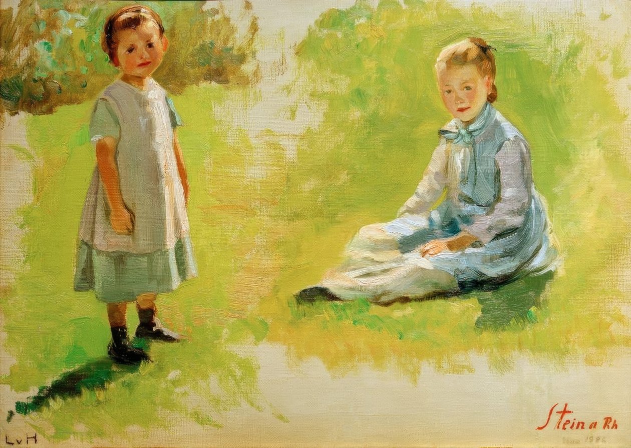 Børns dobbeltstudie af Ludwig von Hofmann