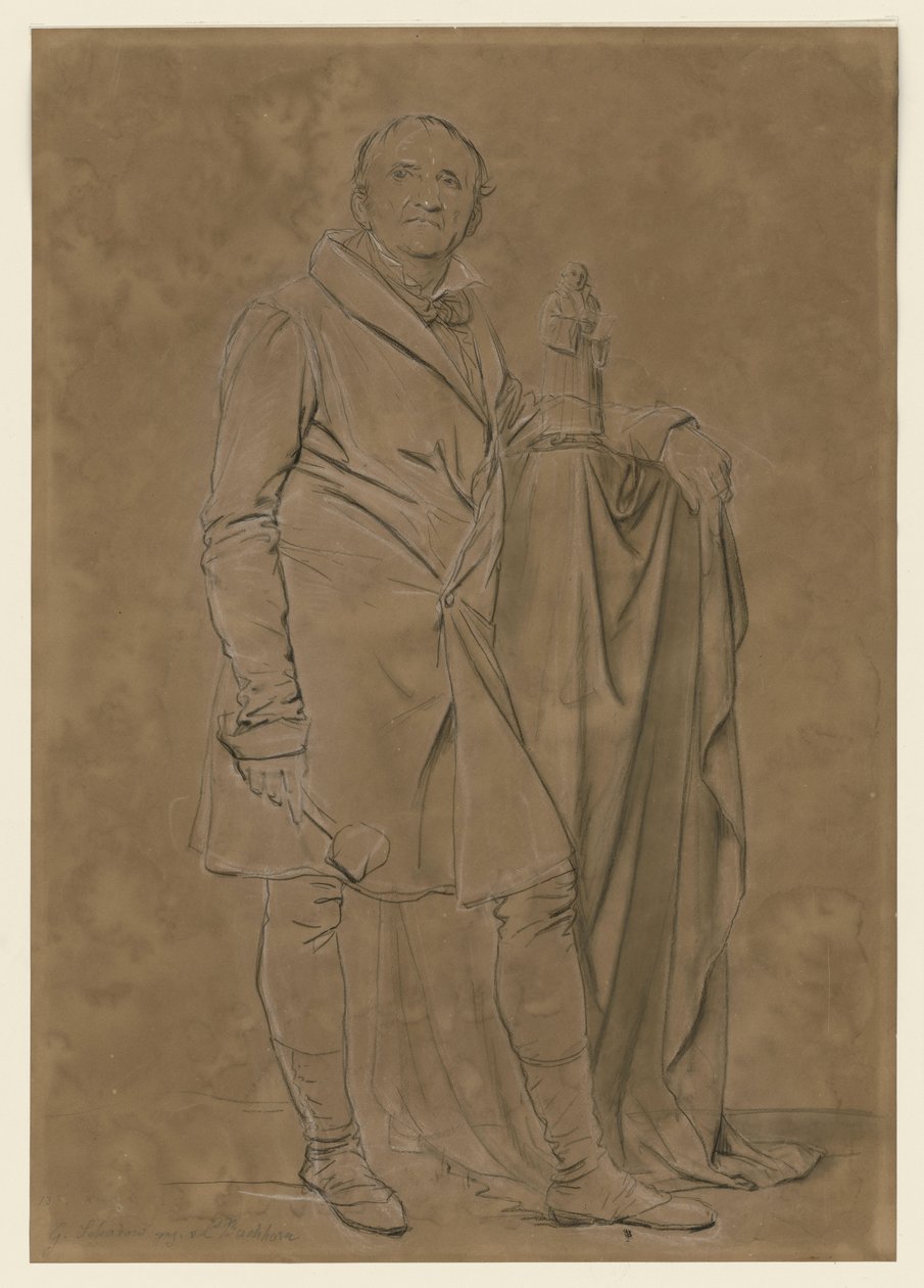 Billedhuggeren Gottfried Schadow af Ludwig Buchhorn