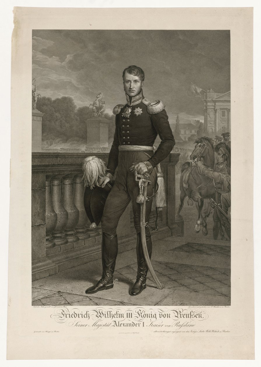 Frederik Vilhelm 3. på Place de la Concorde af Ludwig Buchhorn