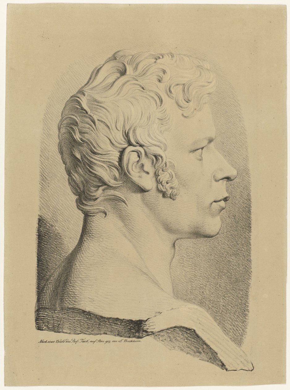 Portrætbuste af Karl Friedrich Schinkel af Ludwig Buchhorn