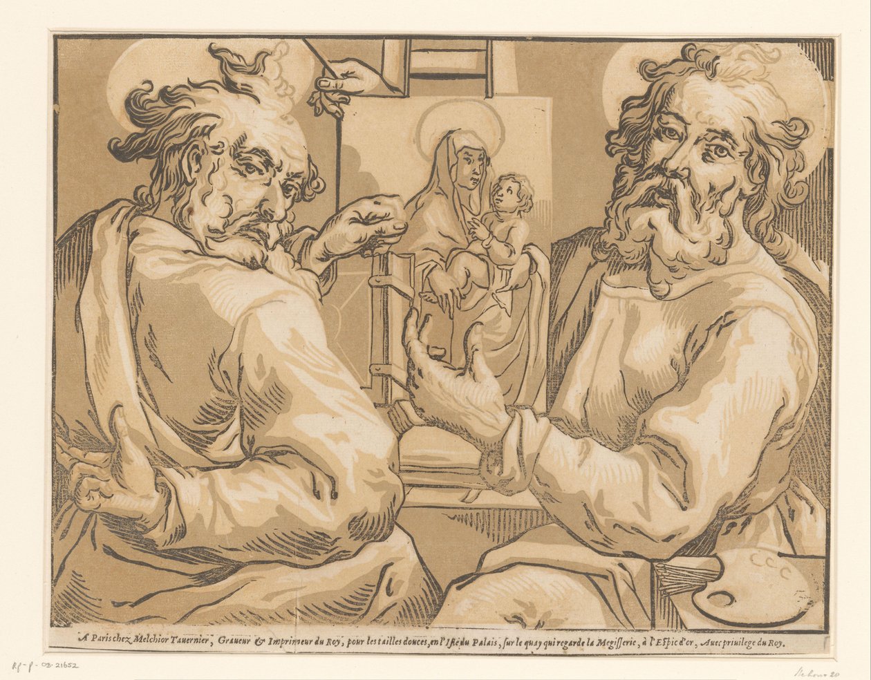 Evangelisterne Markus og Lukas af Ludwig Businck