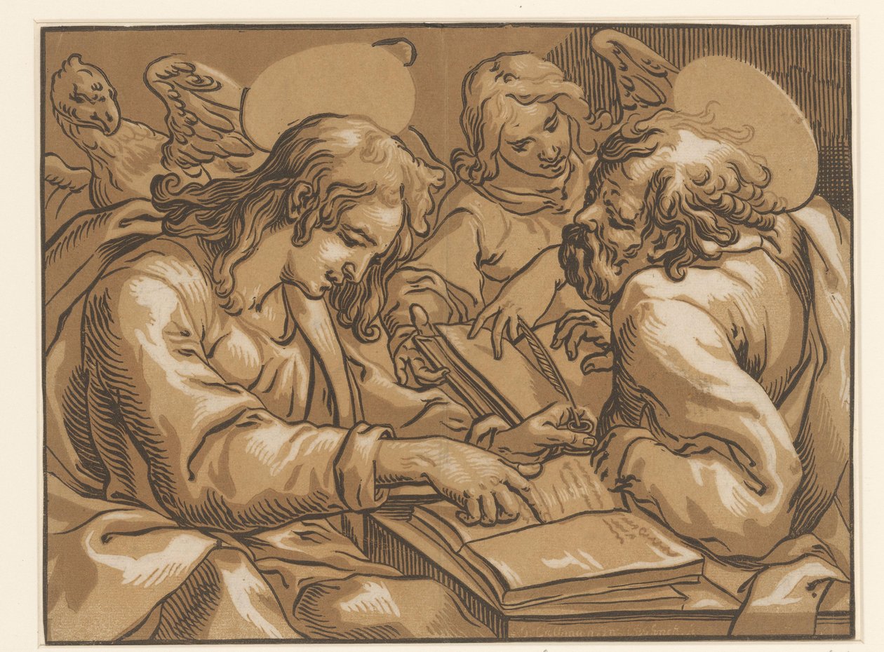 Evangelisterne Matthæus og Johannes af Ludwig Businck