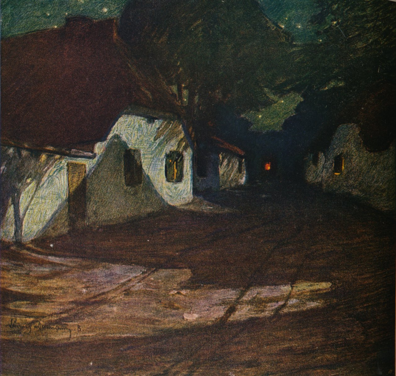 A Moonlight Night, c1900, 1905 af Ludwig Dettmann