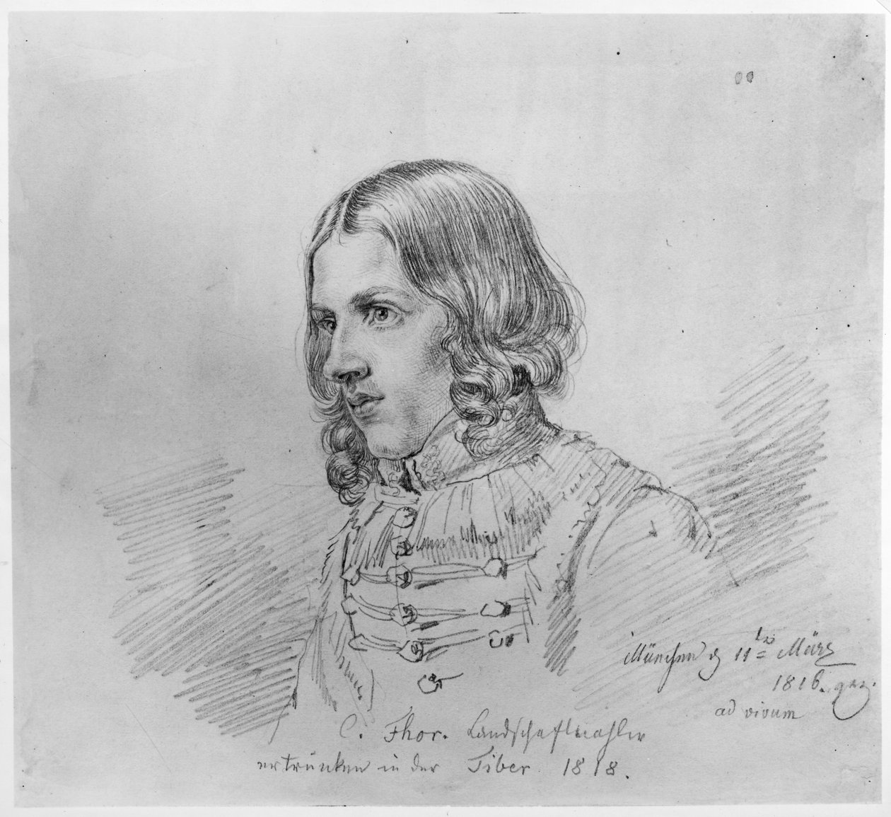 Portræt af Carl Philipp Fohr af Ludwig Emil Grimm