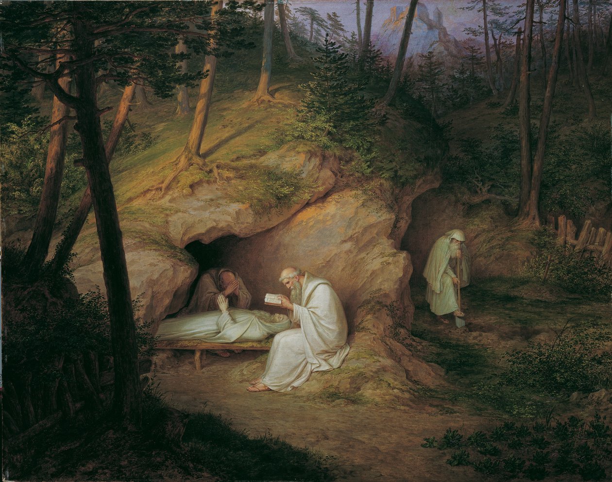 Den døde eremit af Ludwig Ferdinand Schnorr von Carolsfeld