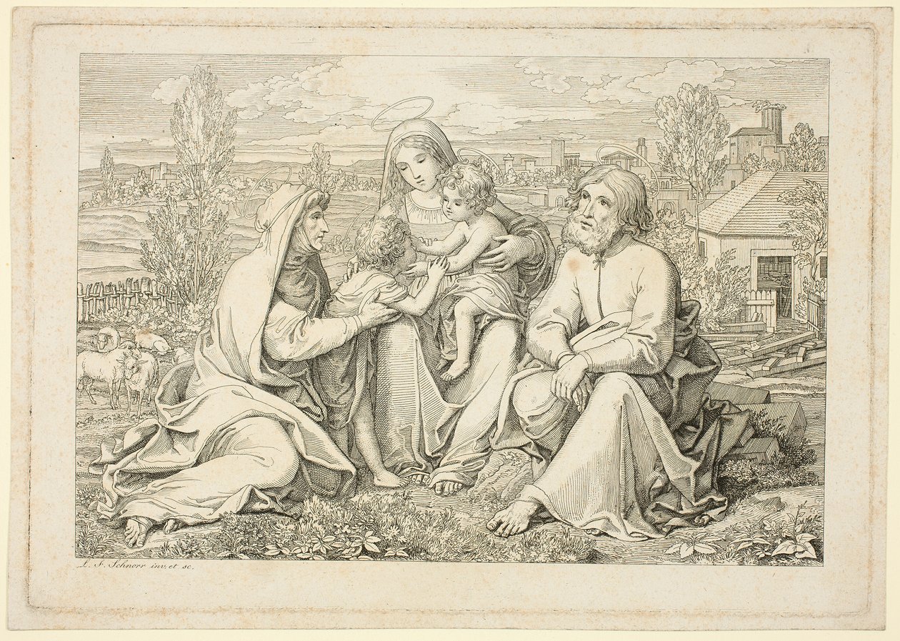 Den hellige familie af Ludwig Ferdinand Schnorr von Carolsfeld