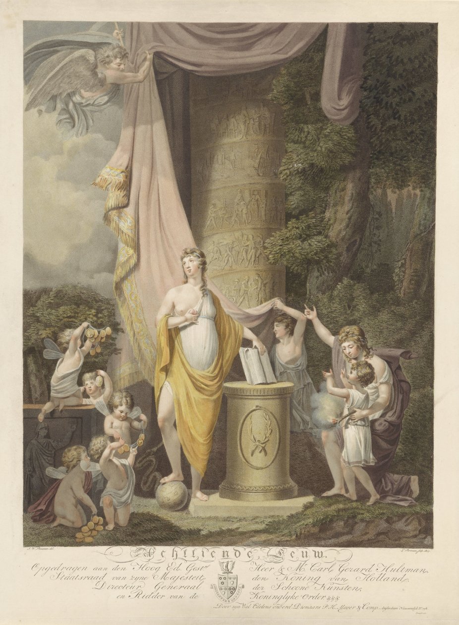 Allegori fra det sidste attende århundrede Attende århundrede (titel på objekt) af Ludwig Gottlieb Portman