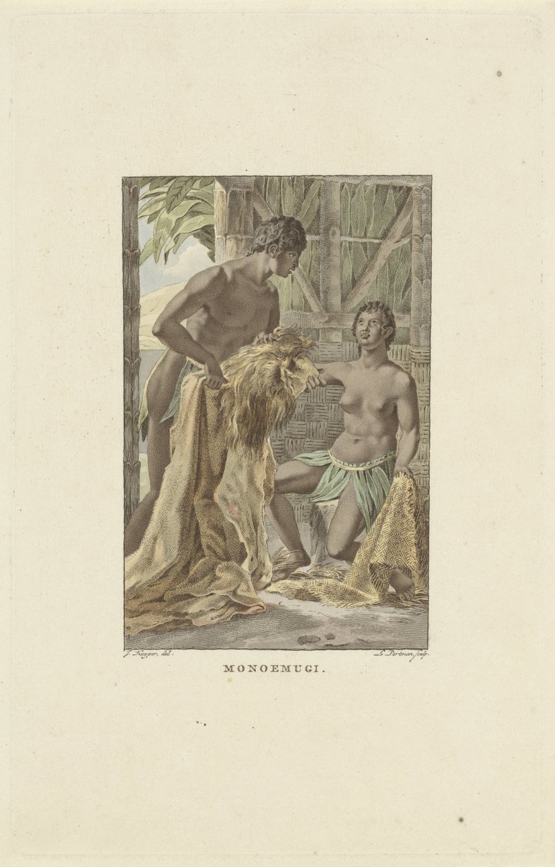 Indbyggere i kongeriget Monoemugi Monoemugi (titel på objekt) af Ludwig Gottlieb Portman