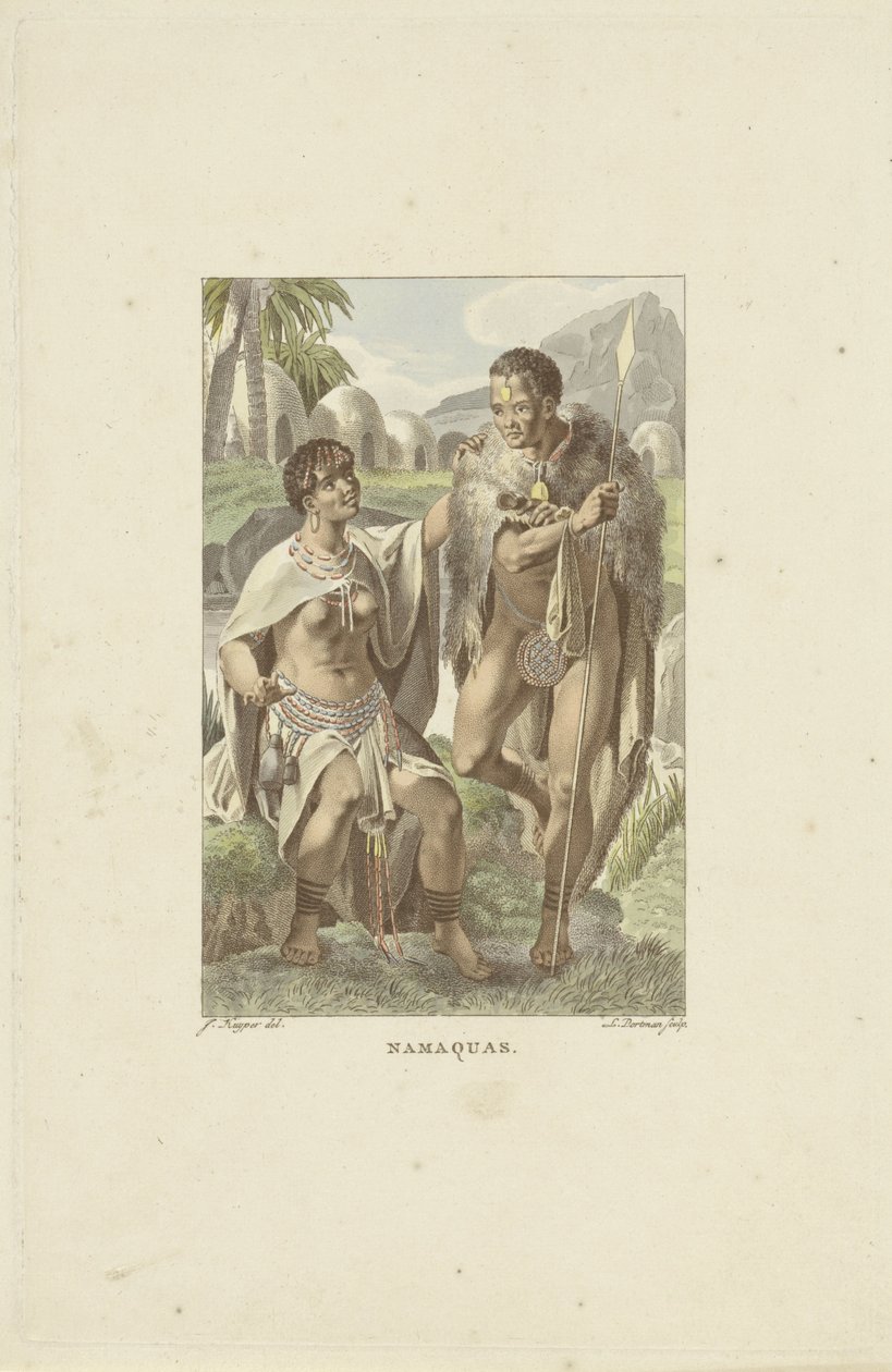 Nama i det sydlige Afrika Namaquas (titel på objekt) af Ludwig Gottlieb Portman