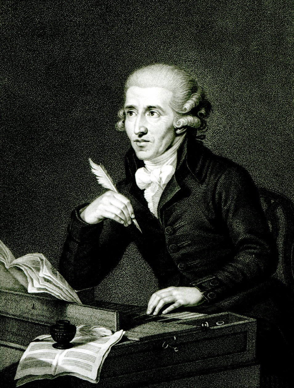 Joseph Haydn (1732-1809) ca.1770 af Ludwig Guttenbrunn