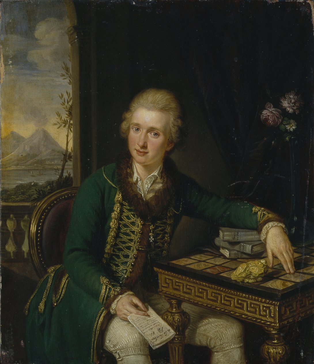 Portræt af grev Michael Johann von der Borch 1751-1810 af Ludwig Guttenbrunn