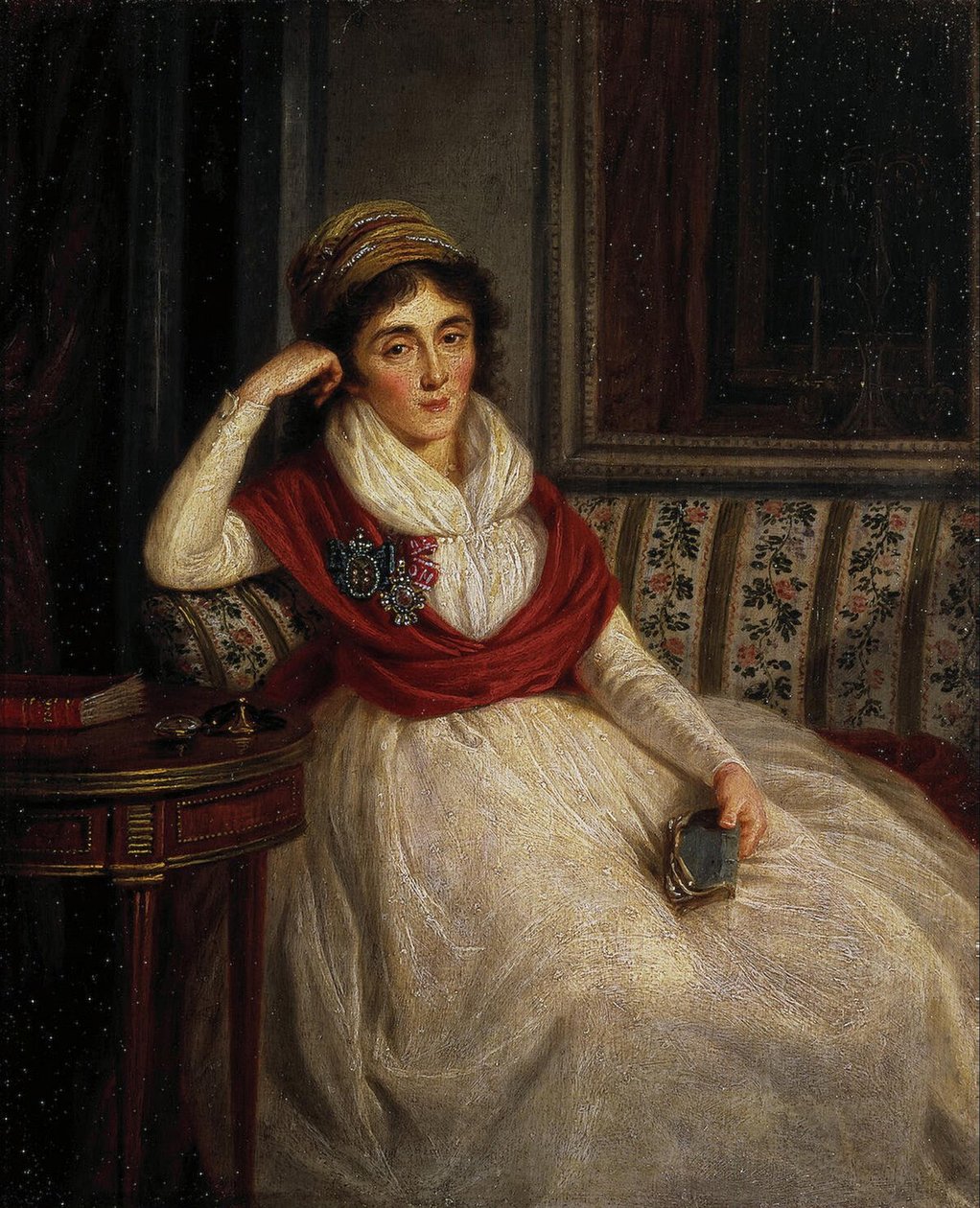 Portræt af prinsesse Ekaterina Ilinichna Golenishcheva-Kutuzova 1754-1824, 1797 af Ludwig Guttenbrunn