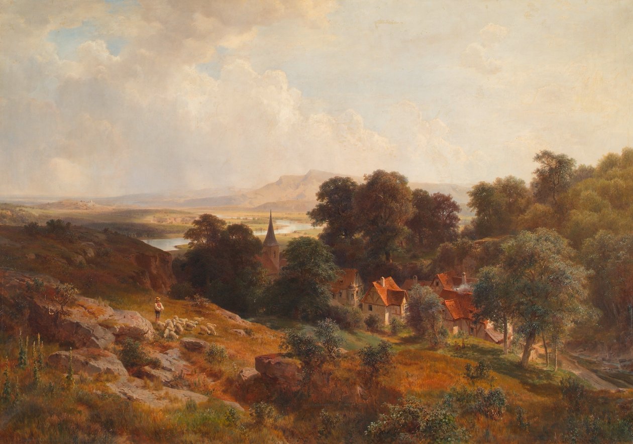 sommerlandskab af Ludwig Halauska